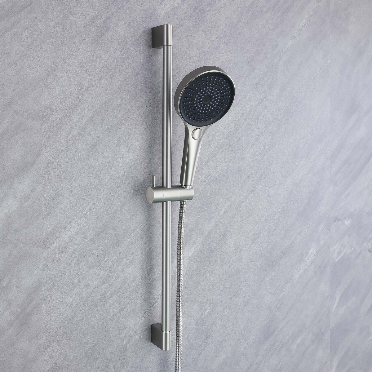 Ella's Bubbles Waterfall Bathtub Faucet Wall Mount with 24″ Slider and Hand Held Shower WMF