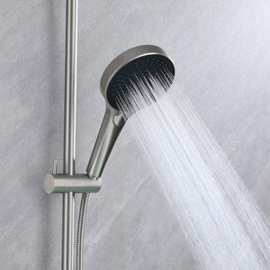 Ella's Bubbles Waterfall Bathtub Faucet Wall Mount with 24″ Slider and Hand Held Shower WMF