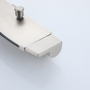 Ella's Bubbles Waterfall Bathtub Faucet Wall Mount with 24″ Slider and Hand Held Shower WMF