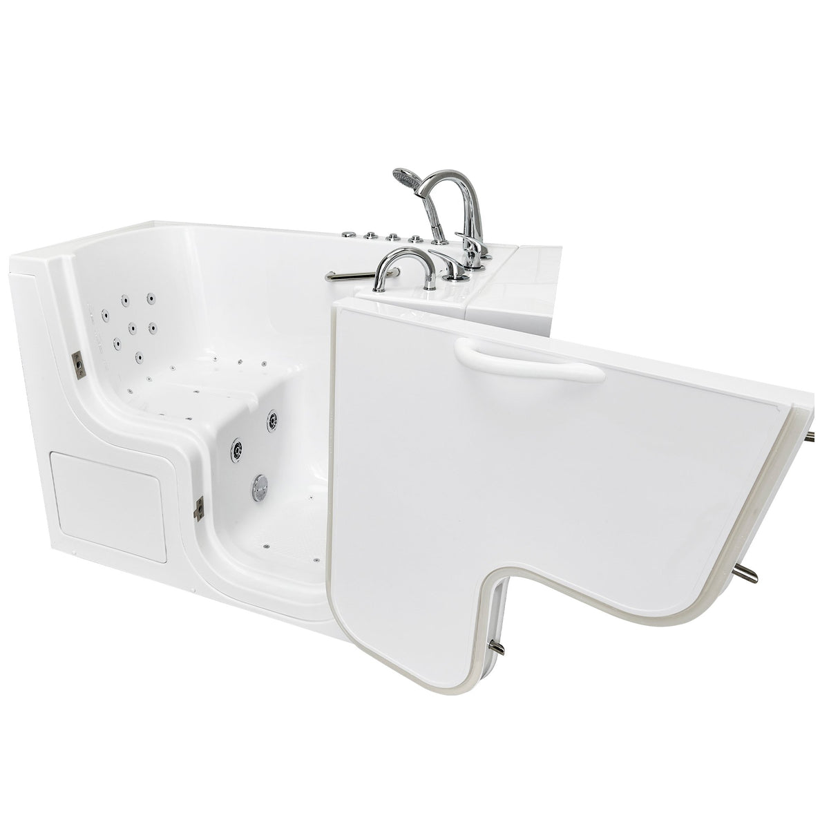 Ella's Bubbles Wheelchair Transfer 30"x52" Acrylic Walk-In Bathtub with 5 Piece Fast Fill Faucet OLA3052