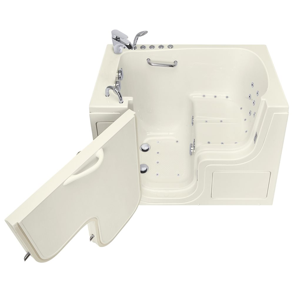 Ella's Bubbles Wheelchair Transfer 30"x52" Acrylic Walk-In Bathtub with 5 Piece Fast Fill Faucet OLA3052