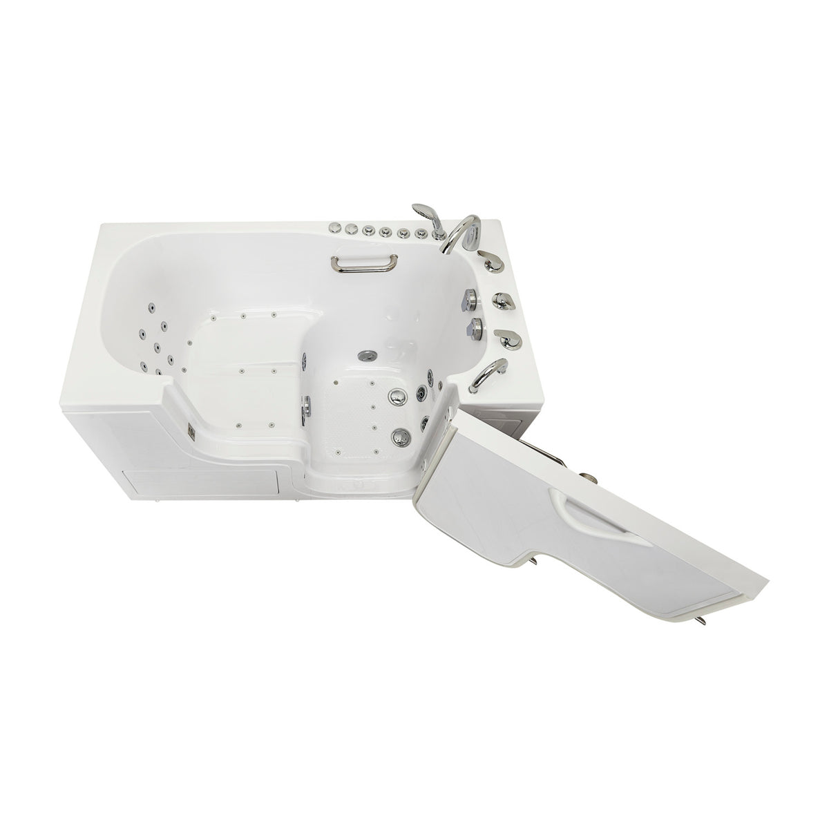 Ella's Bubbles Wheelchair Transfer 30"x60" Acrylic Walk-In Bathtub with 5 Piece Fast Fill Faucet OLA3060