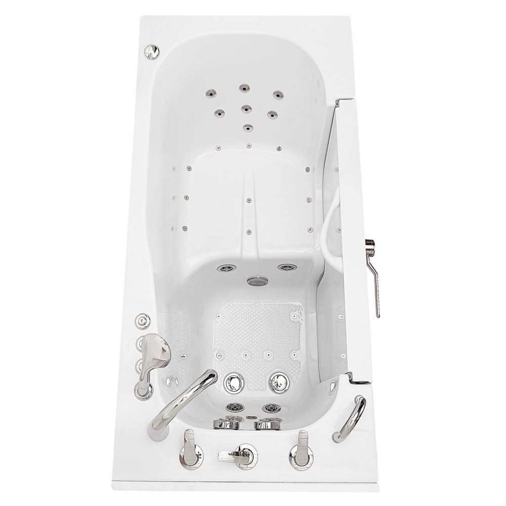 Ella's Bubbles Wheelchair Transfer 30"x60" Acrylic Walk-In Bathtub with 5 Piece Fast Fill Faucet OLA3060