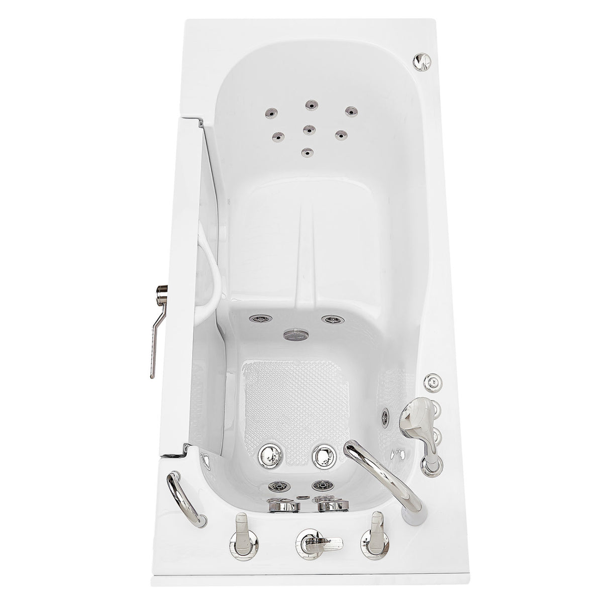 Ella's Bubbles Wheelchair Transfer 30"x60" Acrylic Walk-In Bathtub with 5 Piece Fast Fill Faucet OLA3060