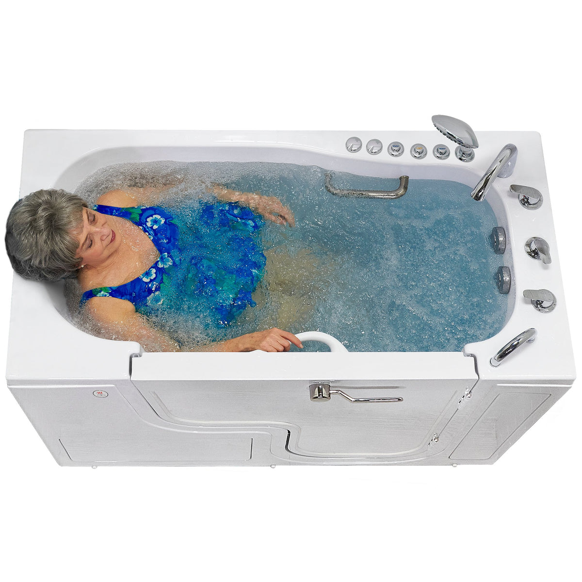 Ella's Bubbles Wheelchair Transfer 30"x60" Acrylic Walk-In Bathtub with 5 Piece Fast Fill Faucet OLA3060