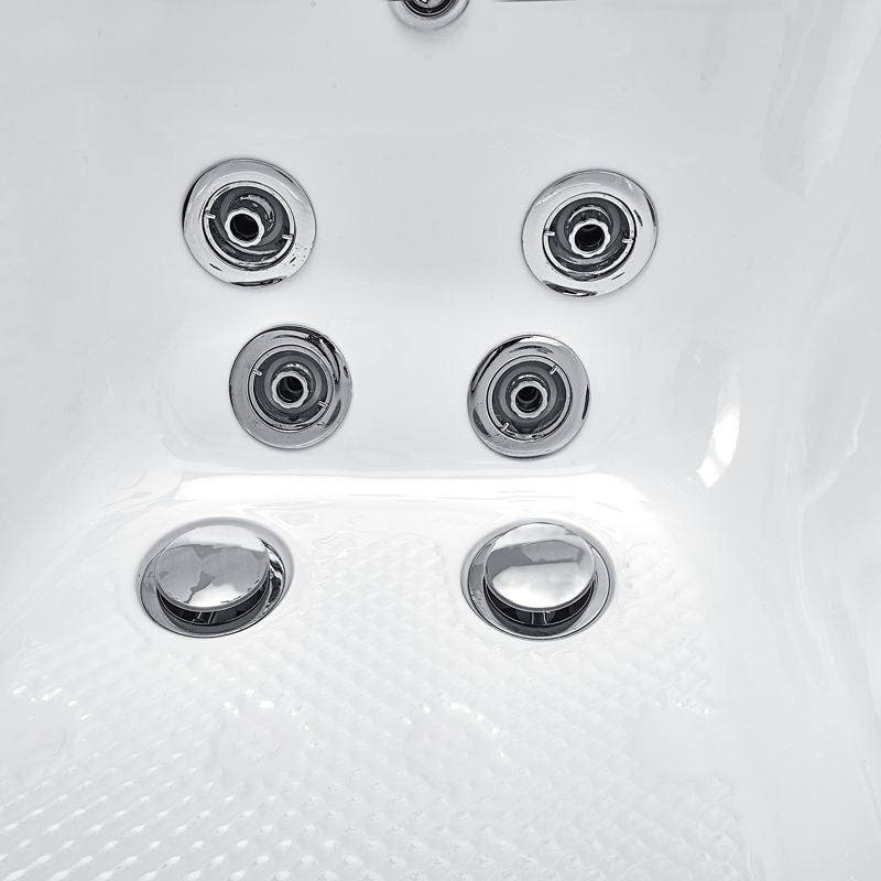 Ella's Bubbles Wheelchair Transfer 32"x52" Acrylic Walk-In Bathtub with Swing Door, 5 Piece Fast Fill Faucet, 2" Dual Drain OLA3252