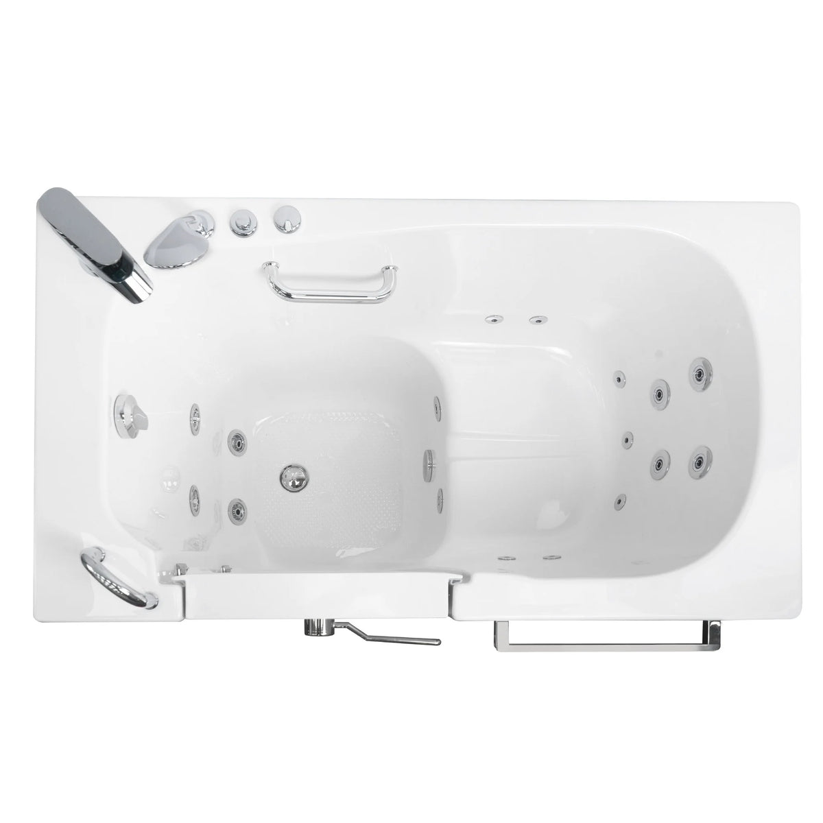 Ella's Bubbles Zen60 Acrylic Hydro Inward Swing Door Massage Walk in Tub EZ3060