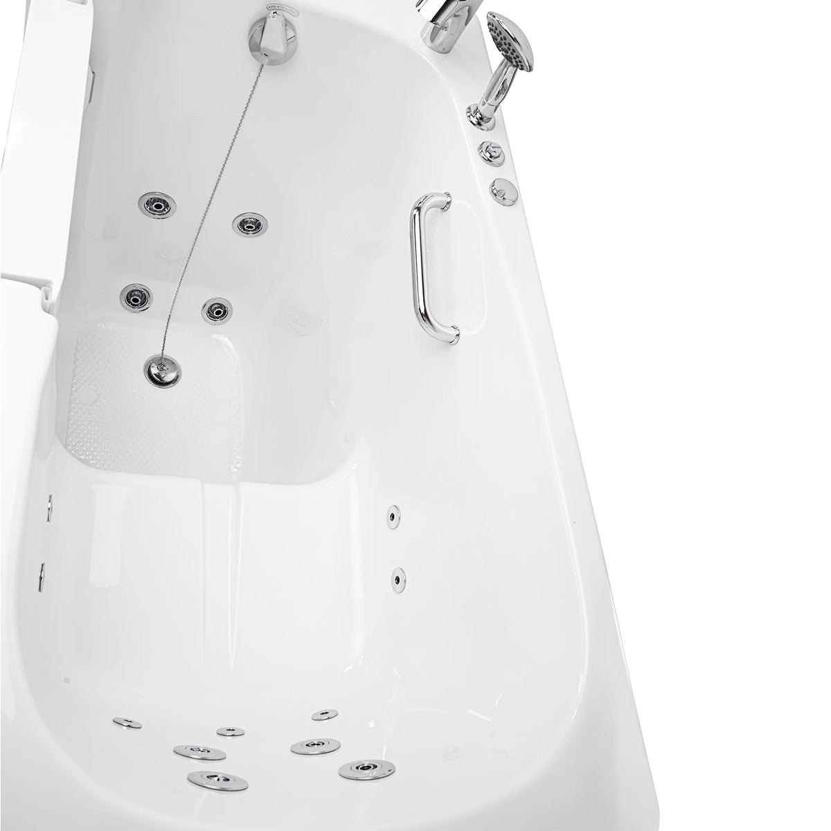 Ella's Bubbles Zen60 Acrylic Hydro Inward Swing Door Massage Walk in Tub EZ3060