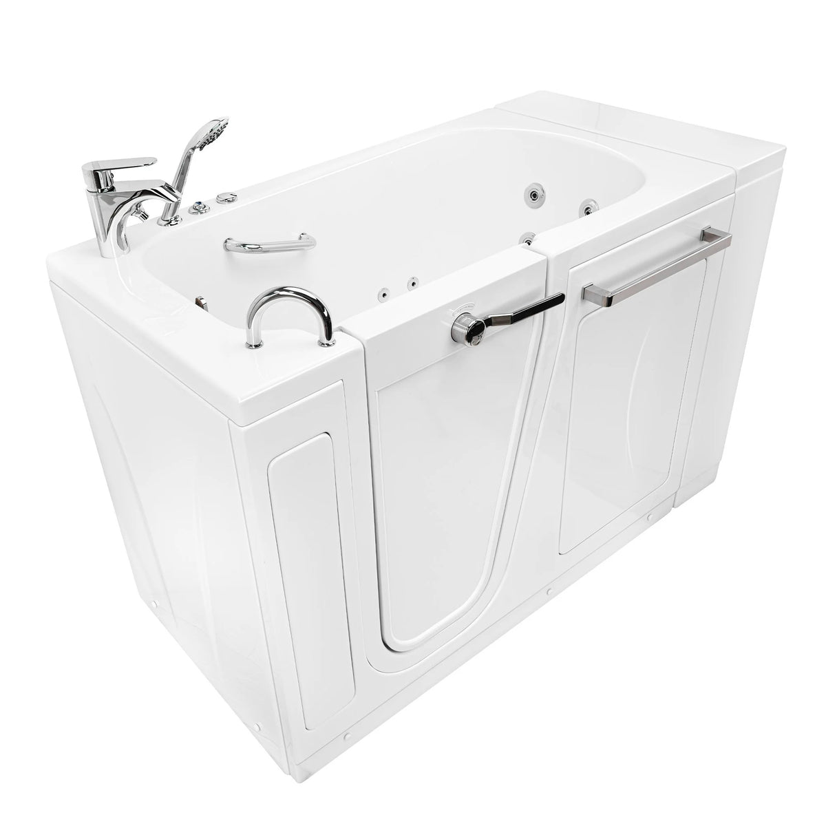 Ella's Bubbles Zen 30″x52″ Acrylic Hydro Inward Swing Door Massage Walk in Tub EZ3052