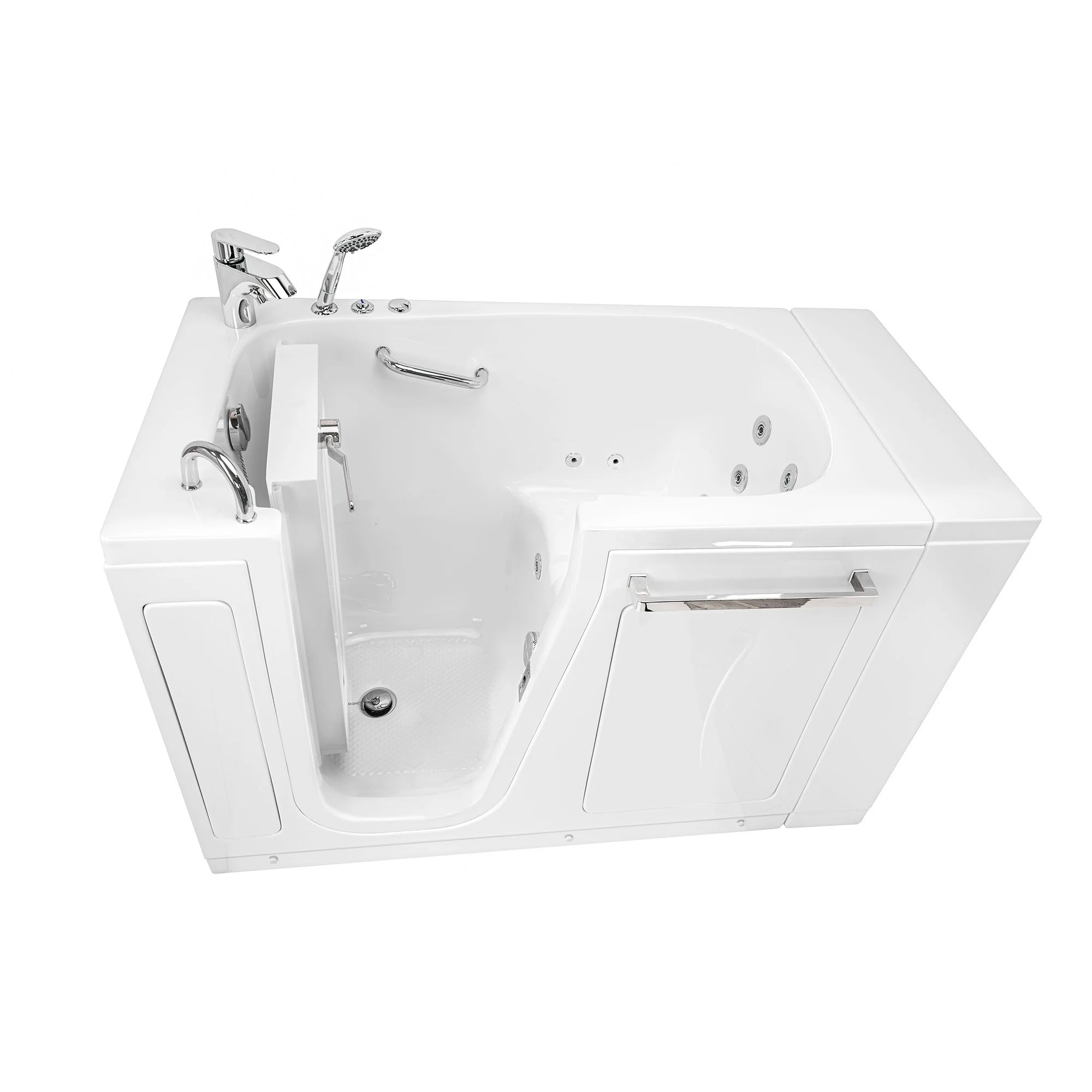 Ella's Bubbles Zen 30″x52″ Acrylic Hydro Inward Swing Door Massage Walk in Tub EZ3052
