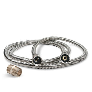 Ellas's Bubbles Leak Elimination Kit for Pull Out Hand Showers (5′ Hose with Barrel Connector) LEAK-ELIM