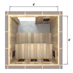 Finnmark Spectrum Plus™ 4' x 4' Infrared Heater Panel Kit, 2100 W, 120 V, 17.5 A SP4X4