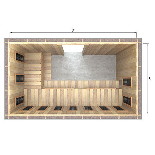 Finnmark Spectrum Plus™ 5' x 9' Infrared Heater Panel Kit, 5250 W, 240 V, 22 A SP5X9