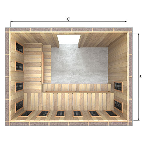 Finnmark Spectrum Plus™ 6' x 8' Infrared Heater Panel Kit, 5250 W, 240 V, 22 A SP6X8
