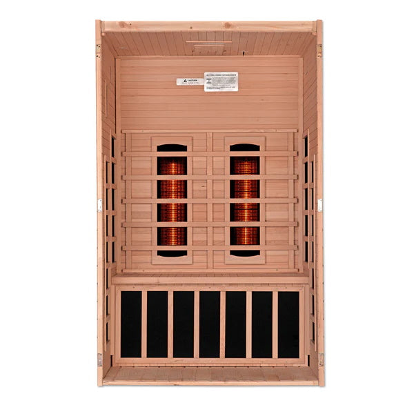 Golden Design Santiago 2 Person Full Spectrum Infrared Sauna – Canadian Hemlock DYN-6209-03 FS