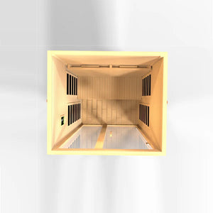 Golden Design Santiago 2 Person Full Spectrum Infrared Sauna – Canadian Hemlock DYN-6209-03 FS