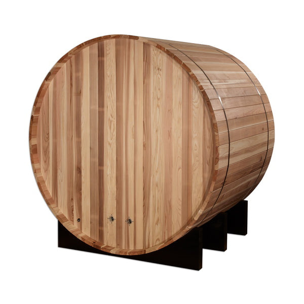 Golden Designs "Arosa" 4 Person Barrel Traditional Sauna - Pacific Cedar GDI-B004-01
