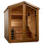 Golden Designs Kaarina 6 Person Outdoor Traditional Sauna (GDI-8506-01) - Canadian Red Cedar Interior