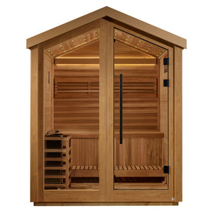 Golden Designs Savonlinna 3 Person Outdoor Traditional Sauna (GDI-8503-01) - Canadian Red Cedar Interior