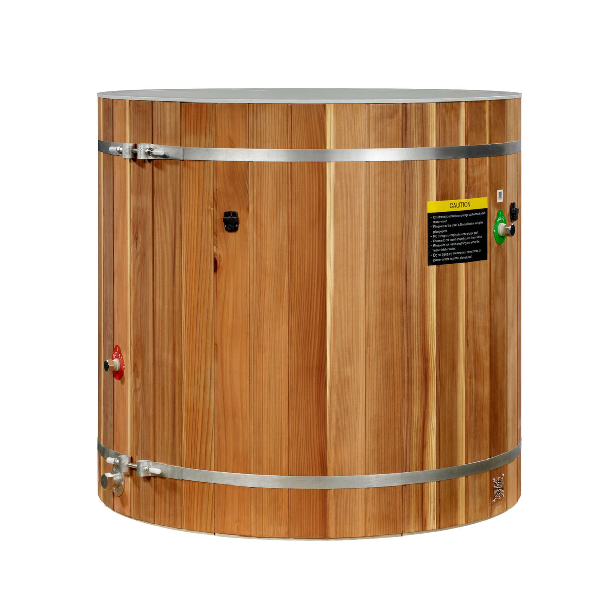 Golden Design Dynamic Cold Therapy Cedar Barrel Spa – Plastic Tub (Tub Only) DCT-B-042-PLPC-34