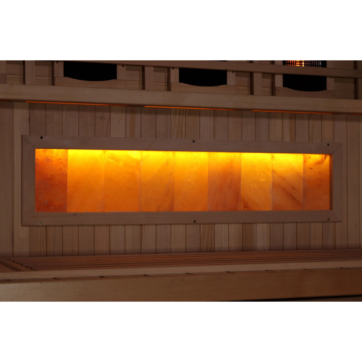 Golden Designs 2025 Reserve Edition Full Spectrum Infrared Sauna with Himalayan Salt Bar (Canadian Hemlock) 1 Person GDI-8010-03
