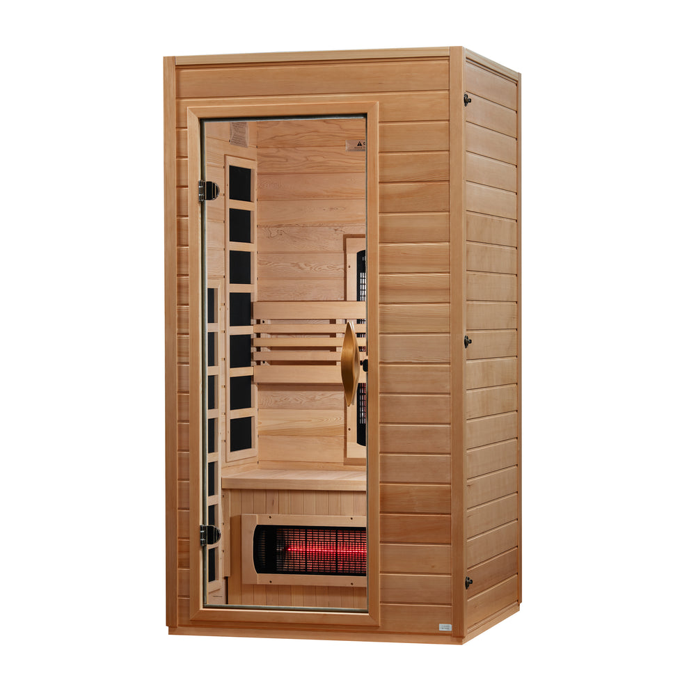 Golden Designs ***New 2026 Model*** Dynamic Martin 1-2 Person Full Spectrum Near Zero EMF FAR IR Sauna DYN-6006-03 FS