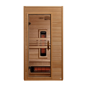 Golden Designs ***New 2026 Model*** Dynamic Martin 1-2 Person Full Spectrum Near Zero EMF FAR IR Sauna DYN-6006-03 FS
