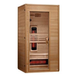 Golden Designs ***New 2026 Model*** Dynamic Martin 1-2 Person Full Spectrum Near Zero EMF FAR IR Sauna DYN-6006-03 FS