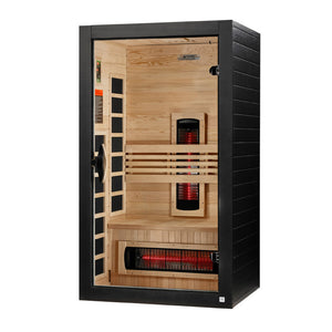 Golden Designs ***New 2026 Model*** Dynamic Santorini 1-2 Person Full Spectrum Near Zero EMF FAR IR Sauna DYN-6009-03 FS