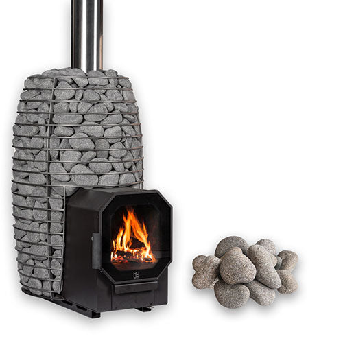 HUUM HIVE Flow LS Pkg 9.8kW Wood-Burning Sauna Stove Package with Firebox Extension 128272