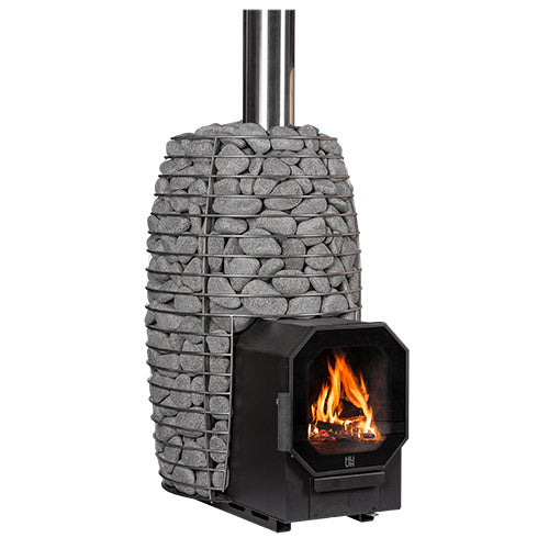 HUUM HIVE Flow LS Pkg 9.8kW Wood-Burning Sauna Stove Package with Firebox Extension 128272