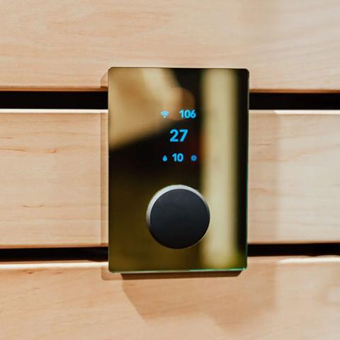 HUUM UKU Gold Sauna Heater Control with WiFi, Digital On/Off, Time, Temp, Gold