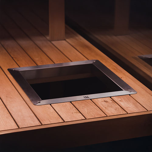 HUUM Flange CS Embedding Flange for CLIFF/STEEL Series Sauna Heaters H3004032