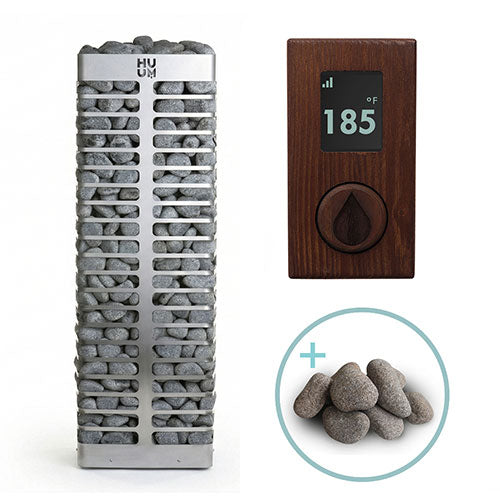 HUUM STEEL Series 10.5-kW Sauna Heater Package, Model 11STU 534-BDL-STEEL105STU