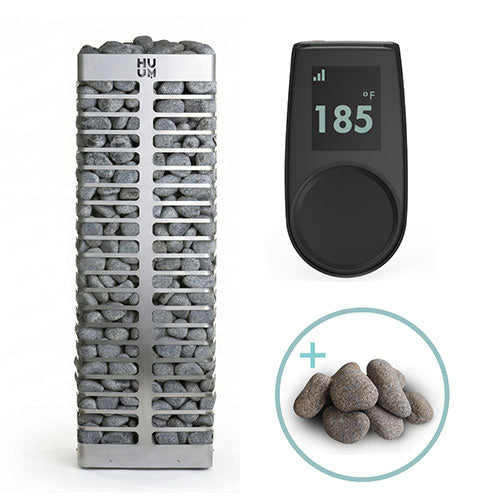 HUUM STEEL Series 10.5-kW Sauna Heater Package, Model 11STU 534-BDL-STEEL105STU