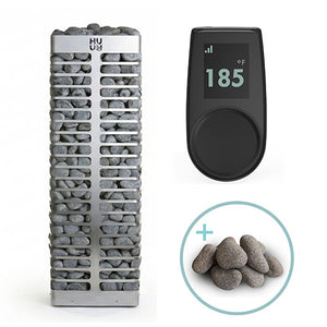 HUUM STEEL Series 10.5-kW Sauna Heater Package, Model 11STU 534-BDL-STEEL105STU