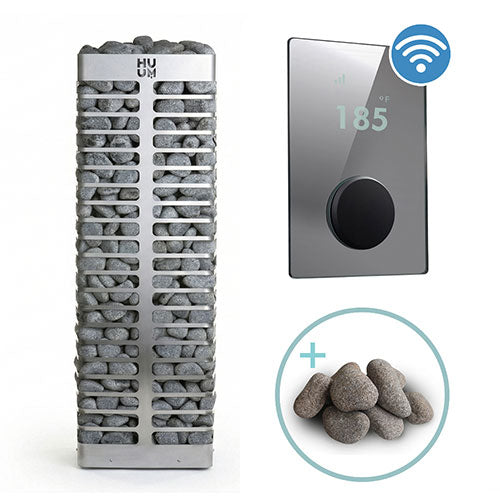 HUUM STEEL Series 10.5-kW Sauna Heater Package, Model 11STU 534-BDL-STEEL105STU