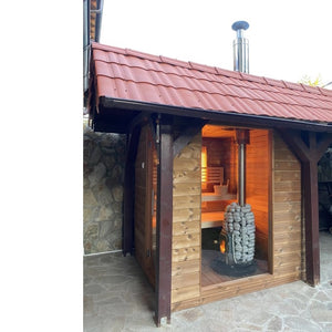 HUUM Thru-Ceiling Chimney Kit Sauna Wood Stove Chimney Set H3100