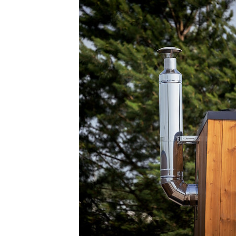 HUUM Thru-Wall Chimney Kit Sauna Wood Stove Chimney Set H3102