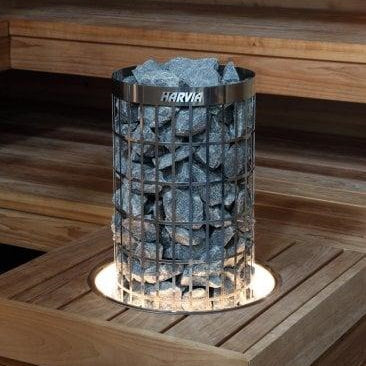 Harvia Embedding Flange with LED-Lighting for Cilindro Half Series 11kW Sauna Heater HPCU7L