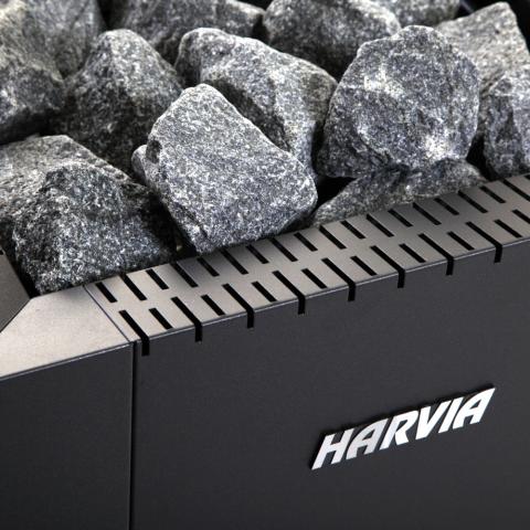 Harvia 17.9 kW Linear 16 Black Series Wood Sauna Stove WK160C