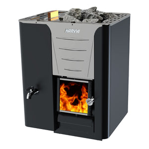 Harvia 24.1kW Pro 20 LS Series Sauna Wood Stove with Water Tank WKPR20LSM