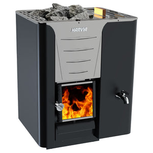 Harvia 24.1kW Pro 20 RS Series Sauna Wood Stove with Water Tank WKPR20RSM