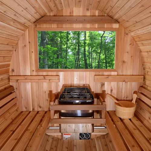 Harvia 6kW Stainless Steel KIP Series Sauna Heater at 240V 1PH with Built-In Controls JH60BU1UL