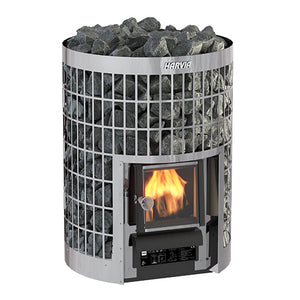 Harvia Cilindro 16 Cilindro Series 16kW Wood-Burning Sauna Stove WKPC16S