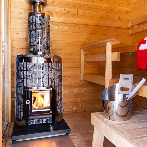 Harvia Cilindro 16 Cilindro Series 16kW Wood-Burning Sauna Stove WKPC16S