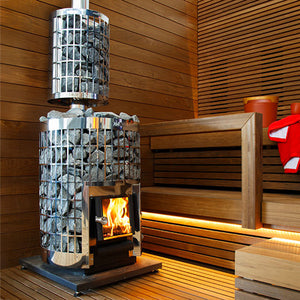 Harvia Cilindro 20 Cilindro Series 17kW Wood-Burning Sauna Stove WKPC20S