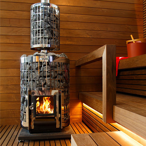 Harvia Cilindro 20 Cilindro Series 17kW Wood-Burning Sauna Stove WKPC20S