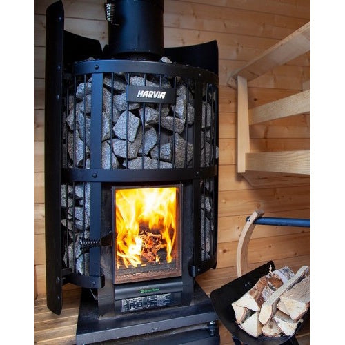 Harvia Legend 240 GreenFlame 15.9-kW Wood Sauna Stove WKLE20GM