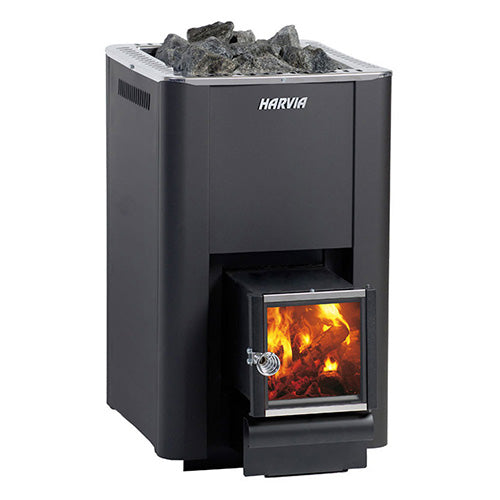 Harvia PRO 20 SL Pro Series Sauna Wood-Burning Stove with Exterior Feed WKPR20SLM